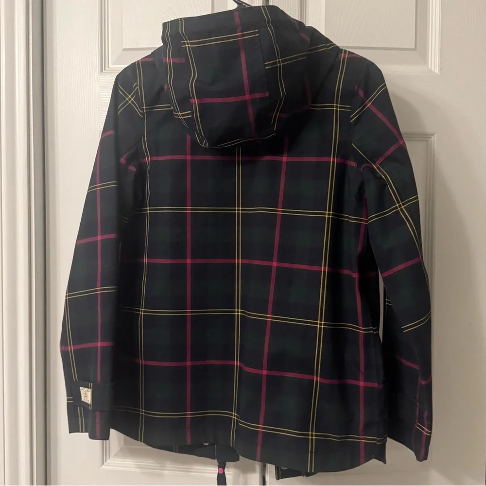 Joules Right as Rain Print Waterproof Hooded Jacket - Picture 10 of 10